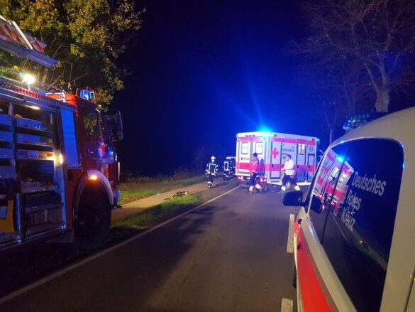 PKW in Melle im Landkreis Osnabrück überschlagen