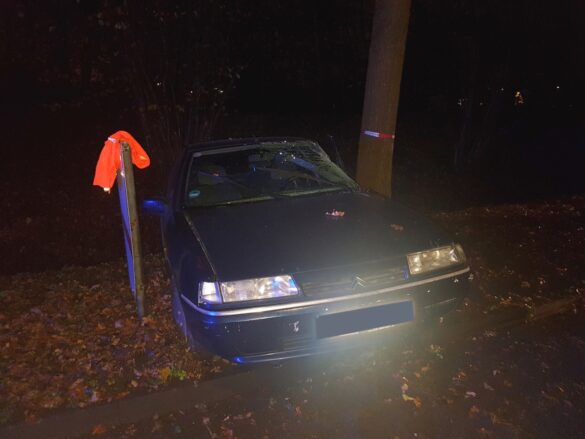 PKW verunfallt in Osnabrück an Baum