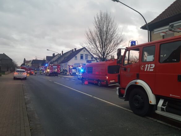 Kellerbrand in Melle im Landkreis Osnabrück