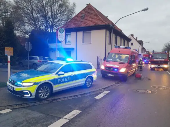 Kellerbrand in Melle im Landkreis Osnabrück