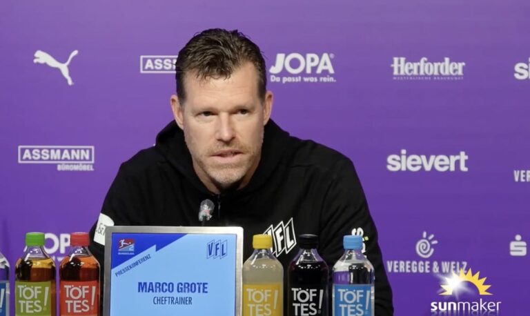VfL Trainer Marco Grote, Screenshot Facebook