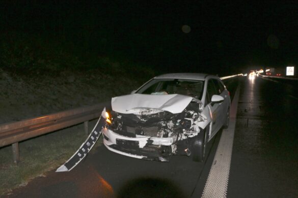Zwei Unfälle gleichzeitig auf Autobahn A33 im Landkreis Osnabrück