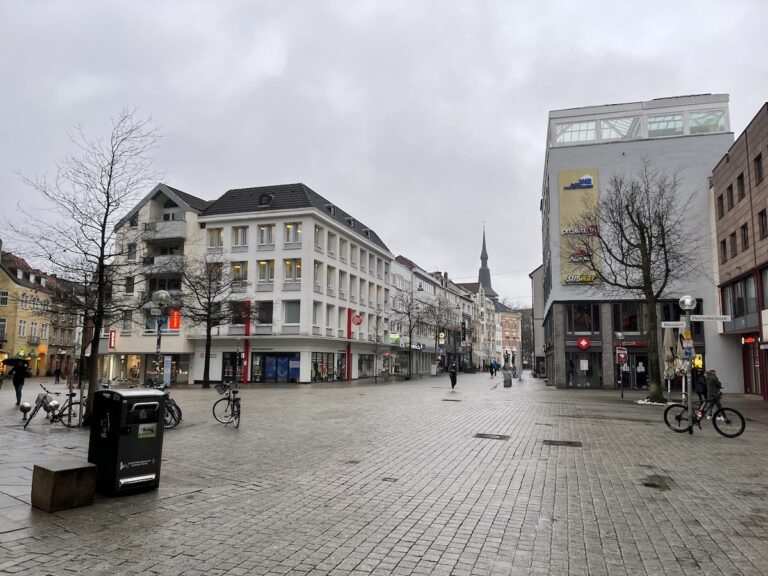 Innenstadt Osnabrück, im Lockdown