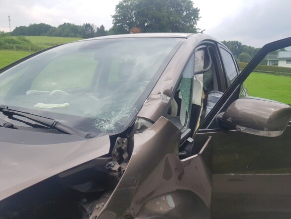 Motorrad und Auto stoßen in Bissendorf bei Osnabrück zusammen