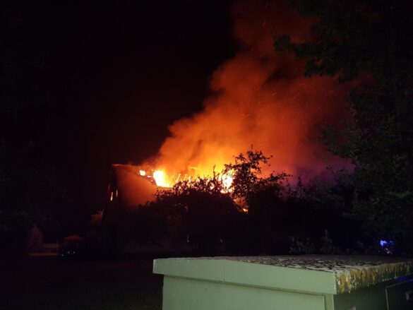 Großbrand eines Anwesens in Bissendorf