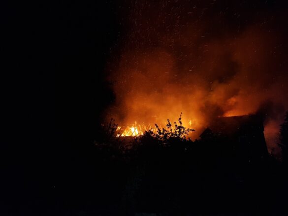 Großbrand eines Anwesens in Bissendorf