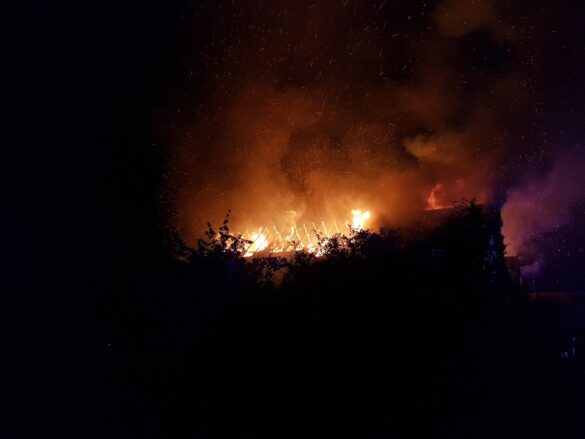 Großbrand eines Anwesens in Bissendorf