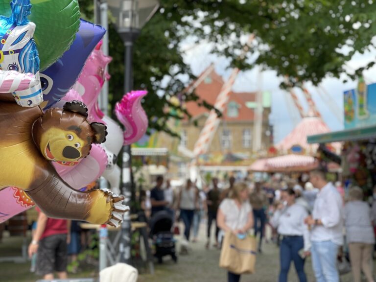 Schausteller in der Osnabrücker Innenstadt