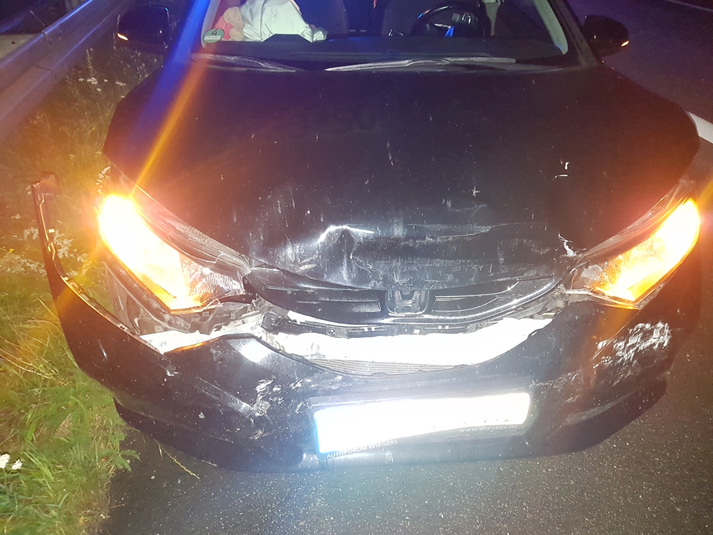 2021-08-06_Auffahrunfall_Autobahn_BAB-30-Riemsloh-Groenegau-003 Auffahrunfall auf der Autobahn bei Melle im Landkreis Osnabrück