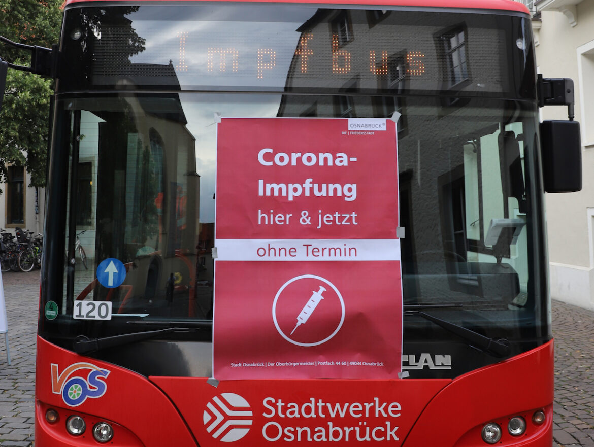 Der Impfbus ist im ganzen Stadtgebiet unterwegs. / Foto: Silke Brickwedde