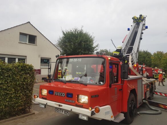 Feuer in Wohnung in einem Feuerwehrhaus in Melle [UPDATE]