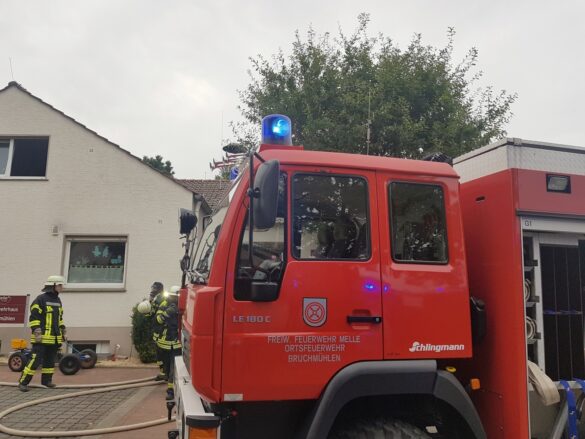 Feuer in Wohnung in einem Feuerwehrhaus in Melle [UPDATE]