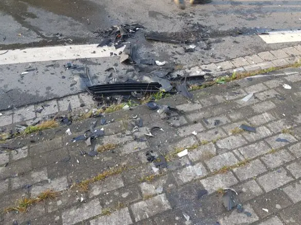 2021-09-28_Unfall-PKW-gegen-PKW_Bramsche-Landkreis-Osnabrueck-006 PKW krachen in Bramsche bei Osnabrück gegeneinander