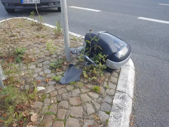 Kradfahrer bei Unfall mit PKW in Hasbergen schwer verletzt
