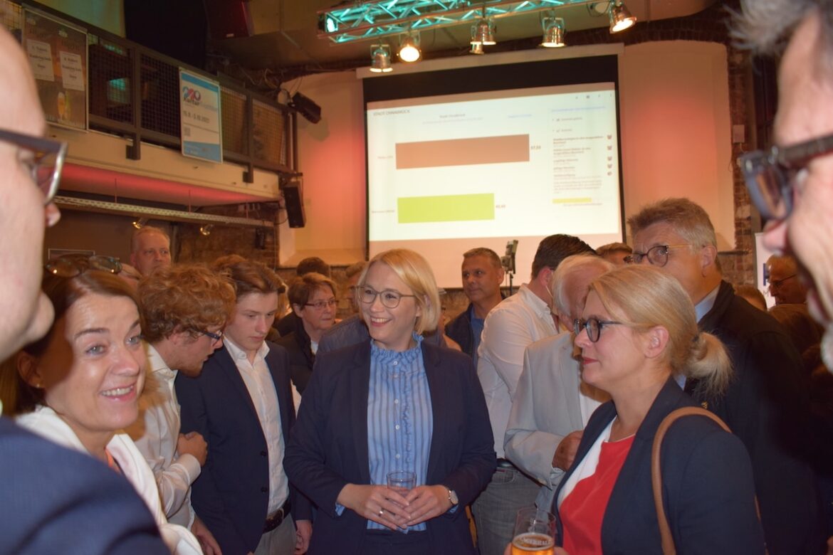 Katharina Pötter auf der Wahlparty am 26.09.2021