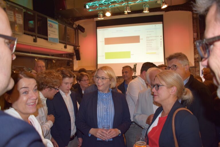 Katharina Pötter auf der Wahlparty am 26.09.2021