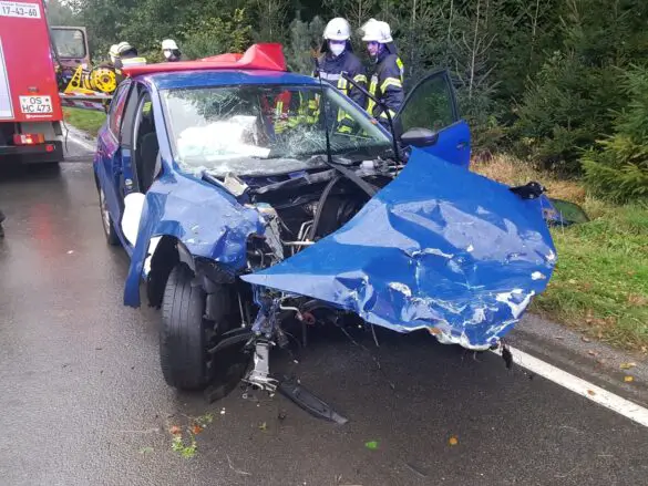 Drei Verletzte nach Frontalcrash in Bad Essen