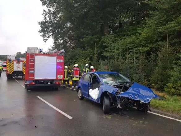 Drei Verletzte nach Frontalcrash in Bad Essen