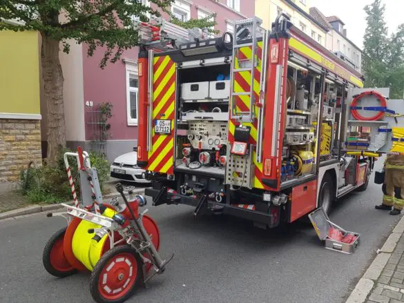 Fassade brennt in Osnabrück