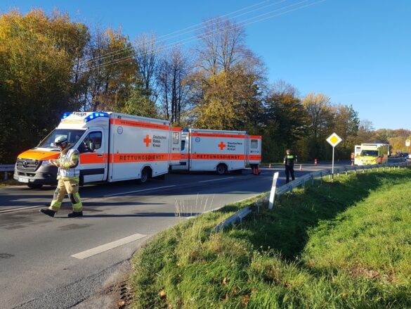 Zusammenstoß mit mehreren Verletzten in Hilter