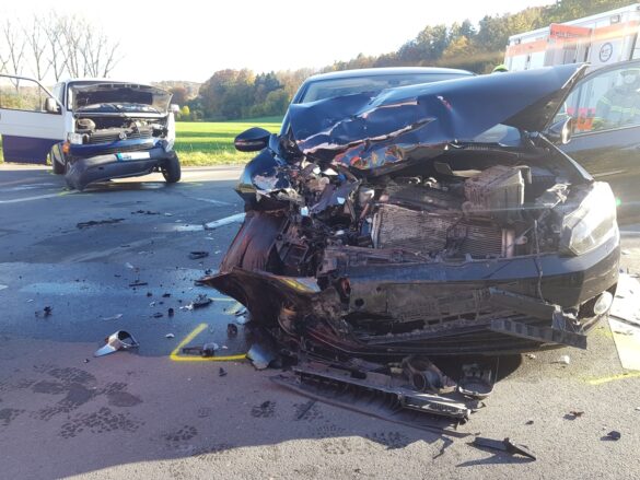 Zusammenstoß mit mehreren Verletzten in Hilter