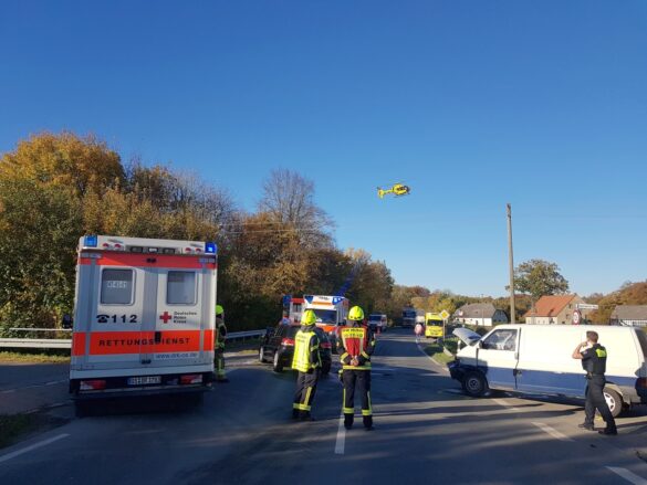 Zusammenstoß mit mehreren Verletzten in Hilter