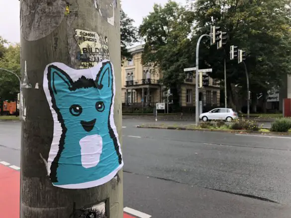 „Cat up your city": Lauter Katzensticker in Osnabrück