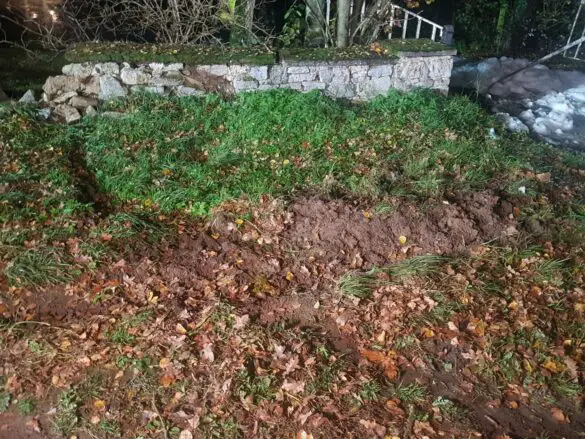 Auto in Flammen nach Unfall in Melle