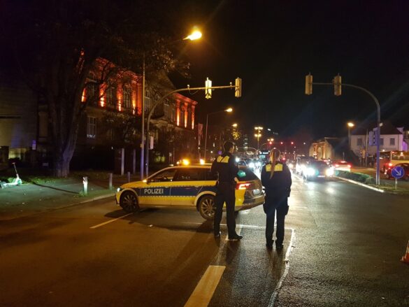 Absperrung Wall nach Fahrradunfall