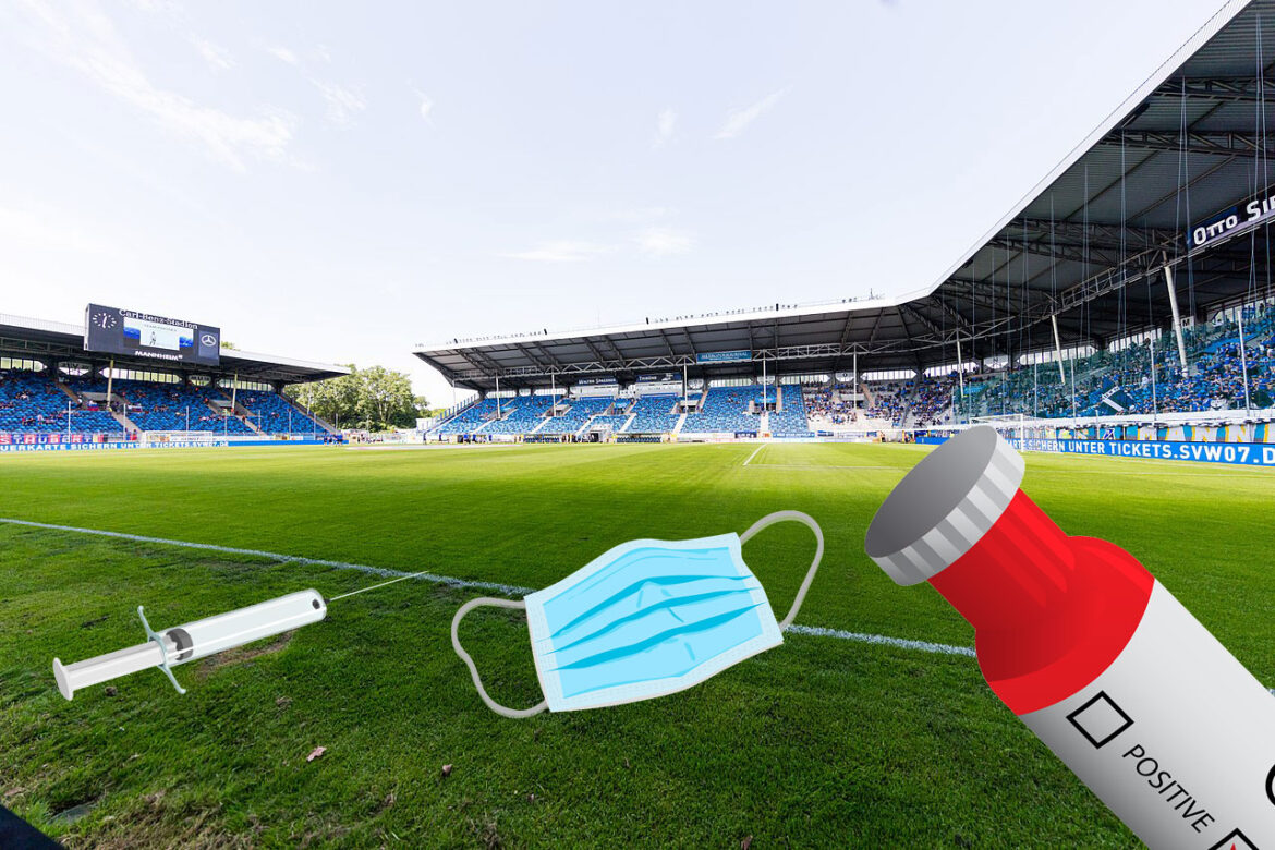 Corona und Fußball, Illustration unter Verwendung eines Fotos von Sven Mandel, CC BY-SA 4.0