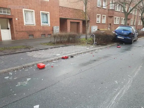 Sutthauser Straße nach PKW-Zusammenstoß voll gesperrt