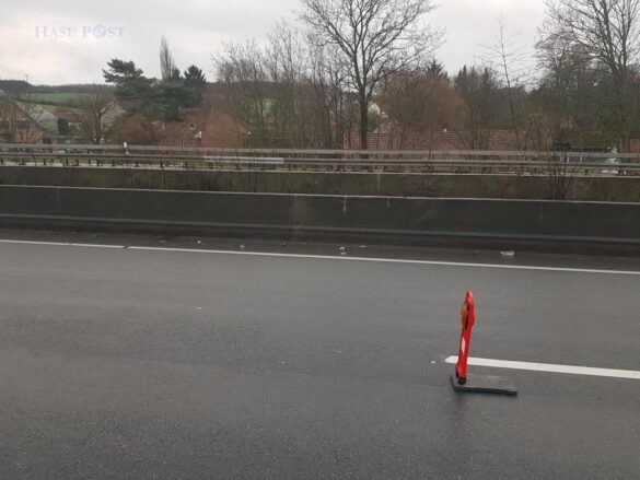 Unfall mit Fahrerflucht auf der Autobahn A30 Unfall mit Fahrerflucht auf der Autobahn A30