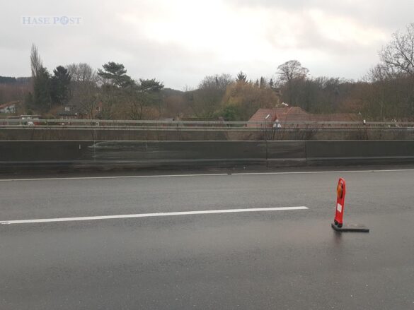 Unfall mit Fahrerflucht auf der Autobahn A30 Unfall mit Fahrerflucht auf der Autobahn A30