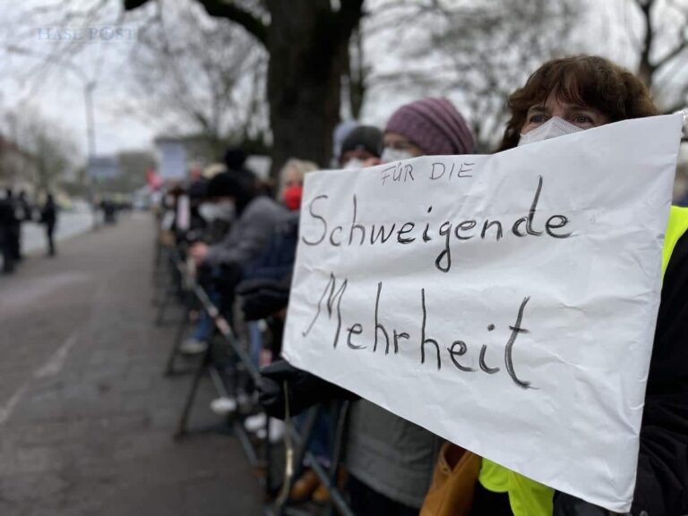 Corona-Demonstration am 8. Januar 2022, Osnabrück