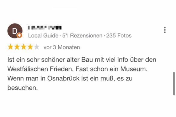 „Ein Trauerspiel“: Osnabrück und die Google-Bewertungen