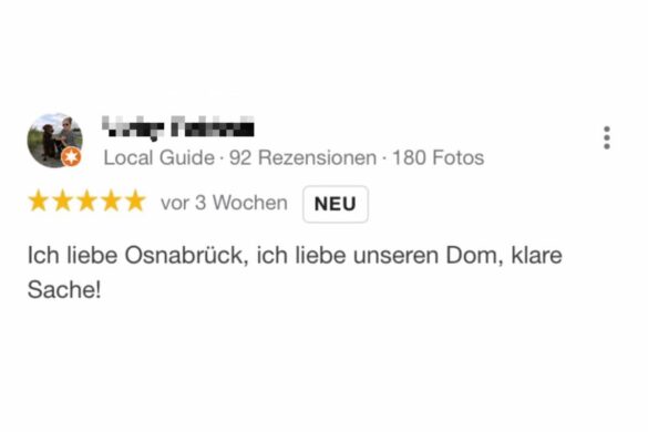 „Ein Trauerspiel“: Osnabrück und die Google-Bewertungen
