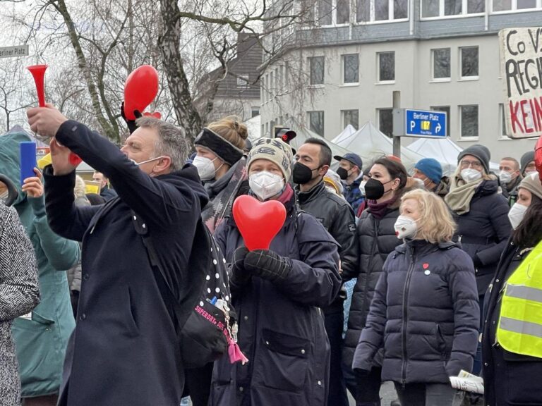 Corona Demo am 8. Januar in Osnabrück