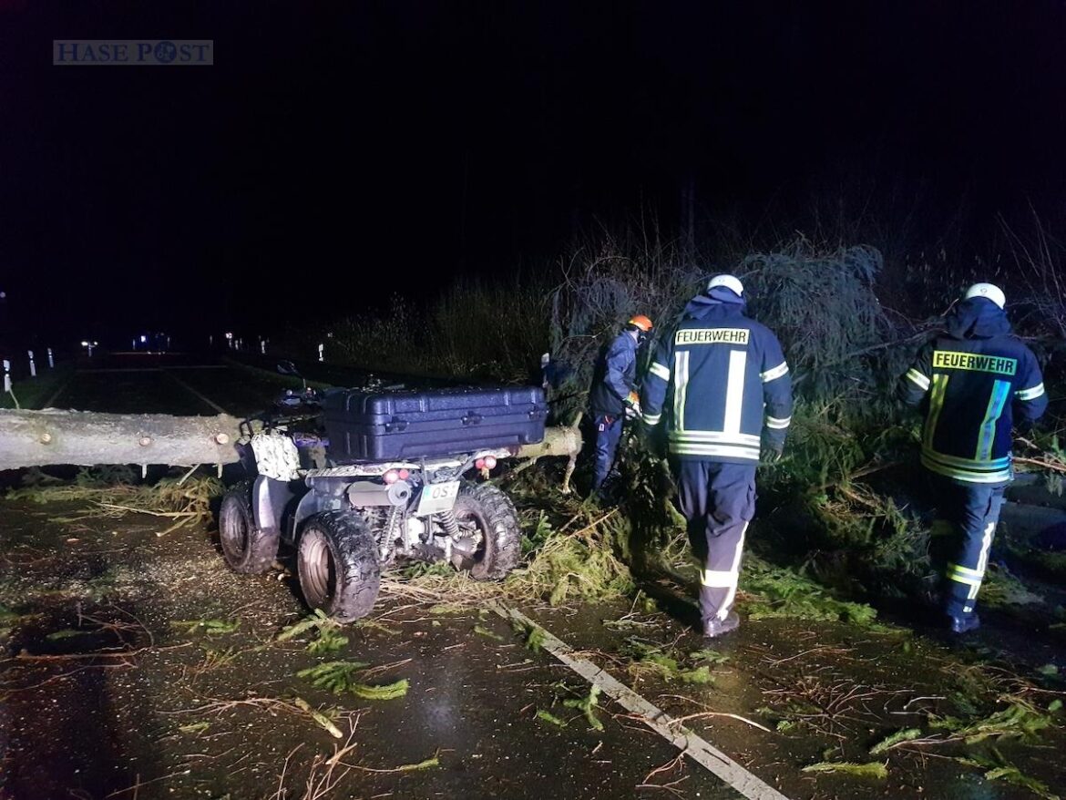 In Beim hatte der Fahrer eines Quad sehr viel Glück in der Sturmnacht (Foto: Westermann)