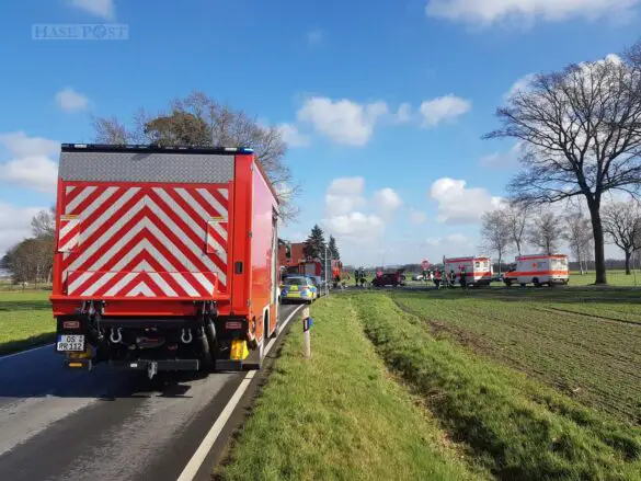 Schwerer Zusammenstoß: PKW-Unfall in Ostercappeln