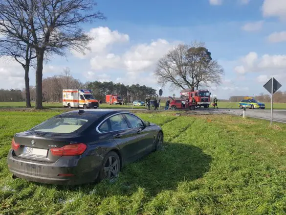 Schwerer Zusammenstoß: PKW-Unfall in Ostercappeln