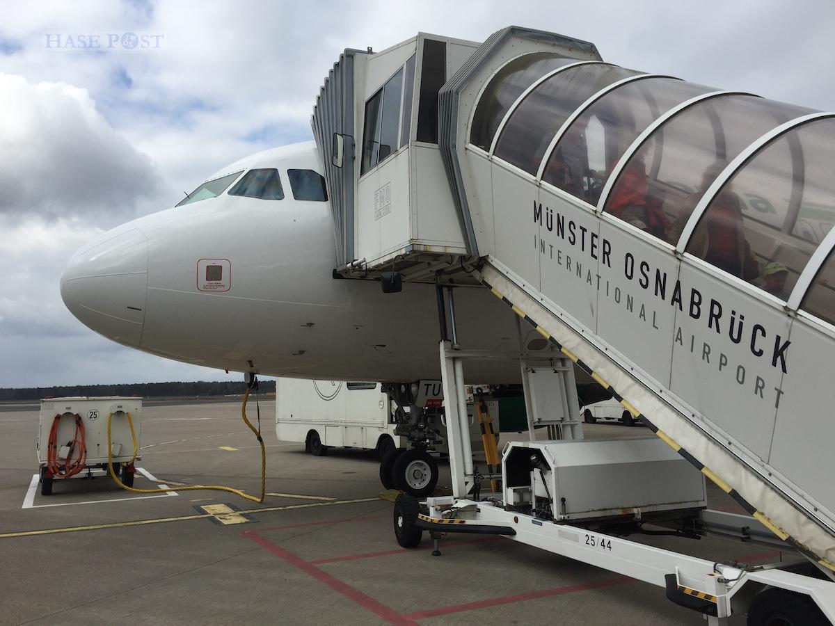 Gangway am Flughafen FMO, Greven
