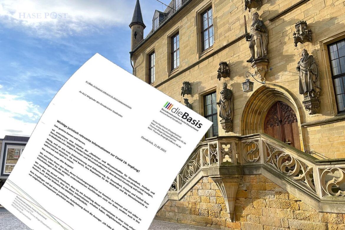 Brief der Partei Die Basis an Ratsmitglieder in Osnabrück