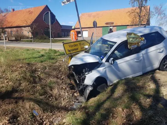 4 Verletzte nach PKW-Zusammenstoß in Ostercappeln