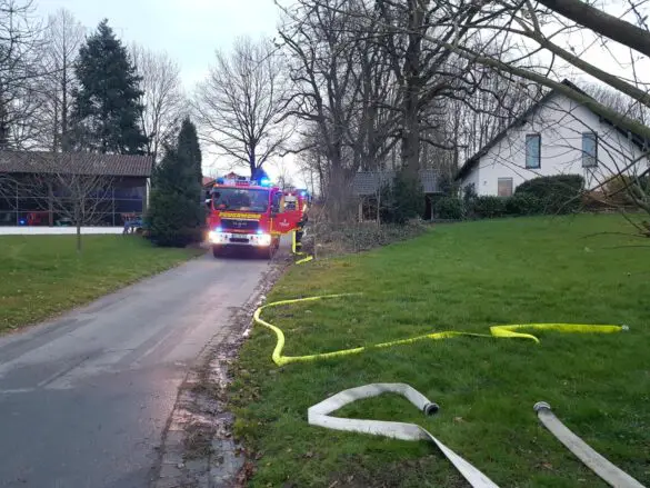 Verpuffung in alter Schmiede in Dissen