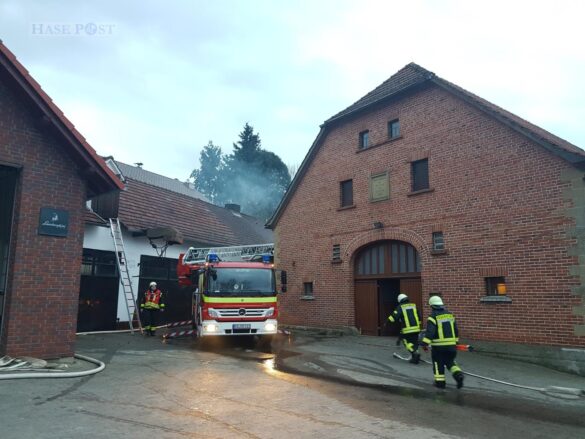 Verpuffung in alter Schmiede in Dissen