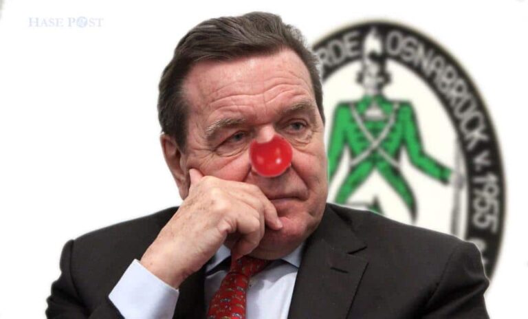 Gerhard Schröder als Narr