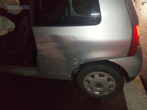 Unfall mit mehreren Fahrzeugen auf der Autobahn A30