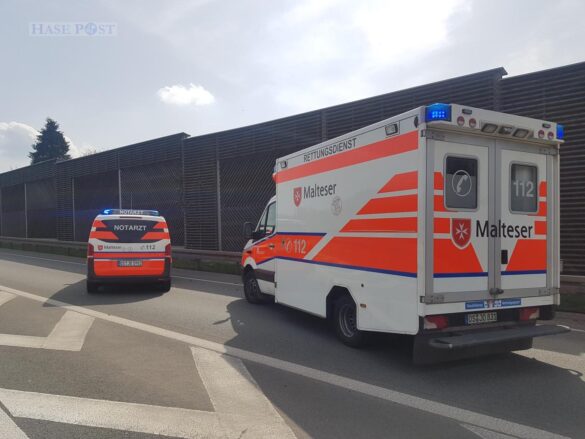 Schwerst verletzter Motorradfahrer nach Unfall auf Bundesstraße B68