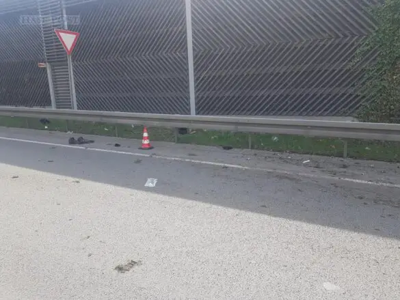 Schwerst verletzter Motorradfahrer nach Unfall auf Bundesstraße B68