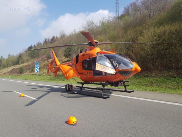 Nach Unfall: PKW-Fahrer tödlich von LKW auf der Autobahn A33 erfasst